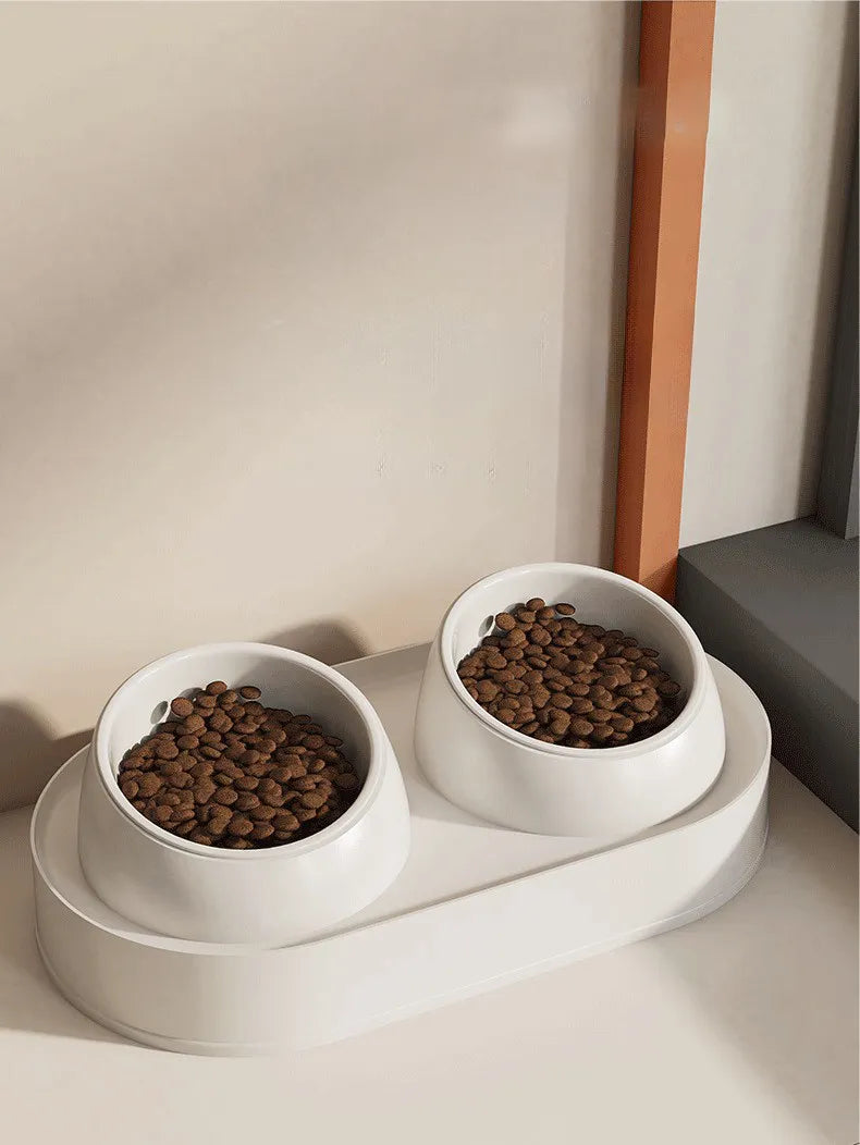 Elevated Double Pet Bowl with Non-Slip Design