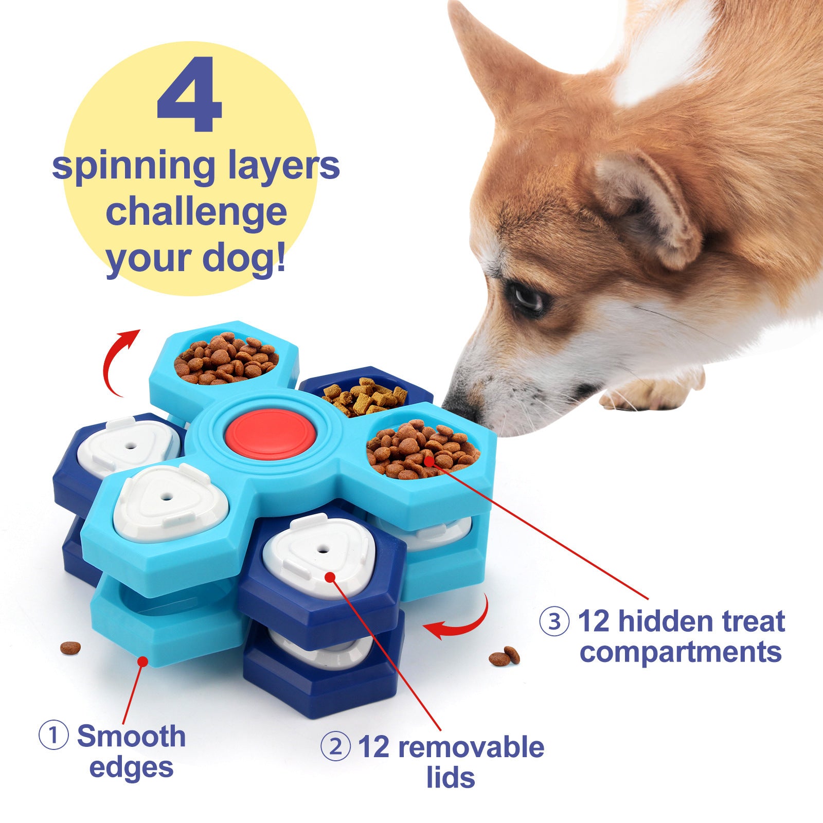 Interactive Dog Bowl That Turns Eating Into Play