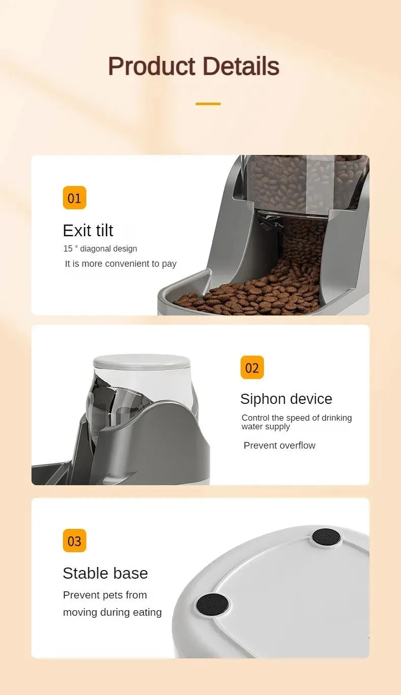 All-in-One Pet Feeder for Dogs and Cats