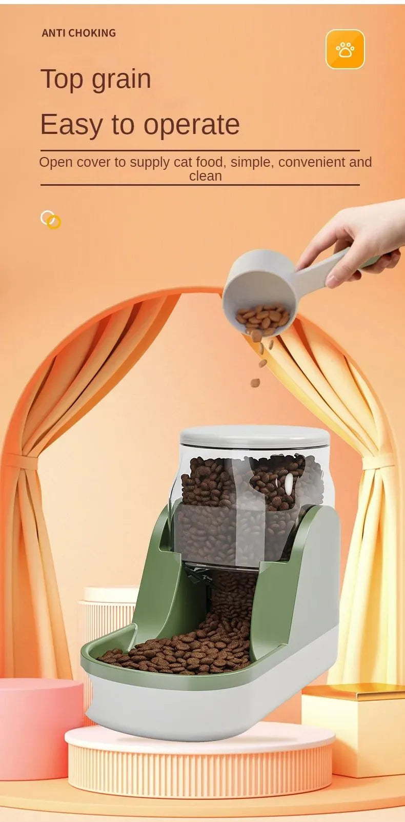All-in-One Pet Feeder for Dogs and Cats
